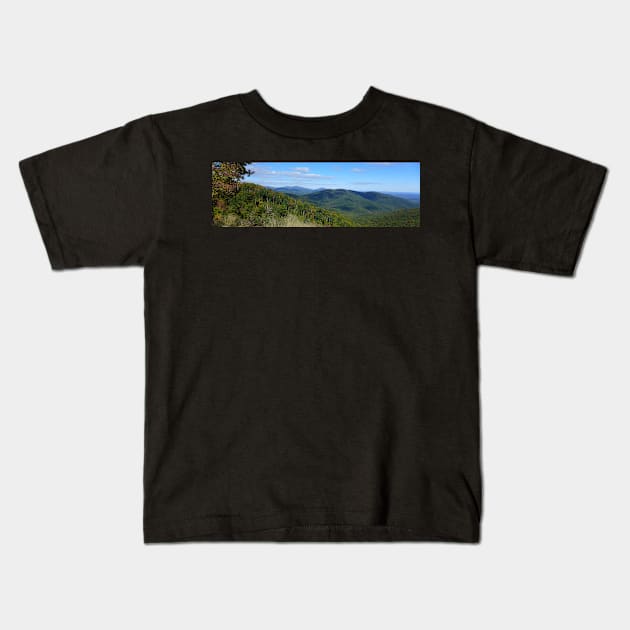 Shenandoah National Park Panorama 3 Kids T-Shirt by Sandraartist